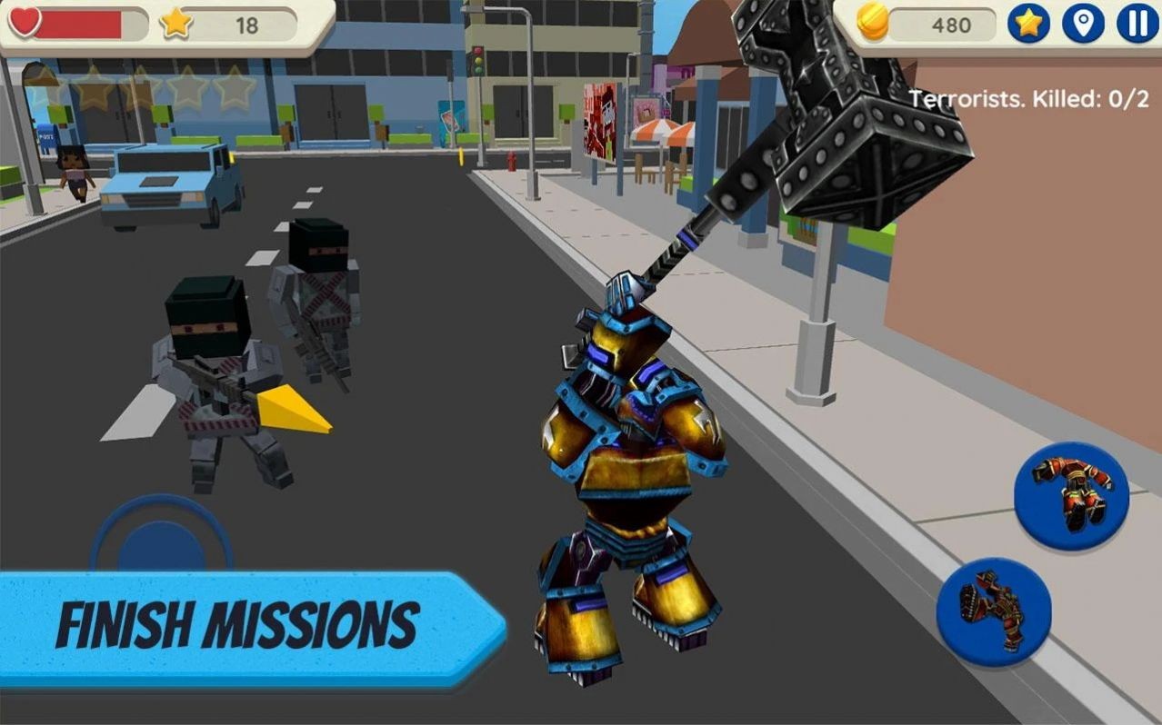 Robot Hero: City Simulator 3D中文版