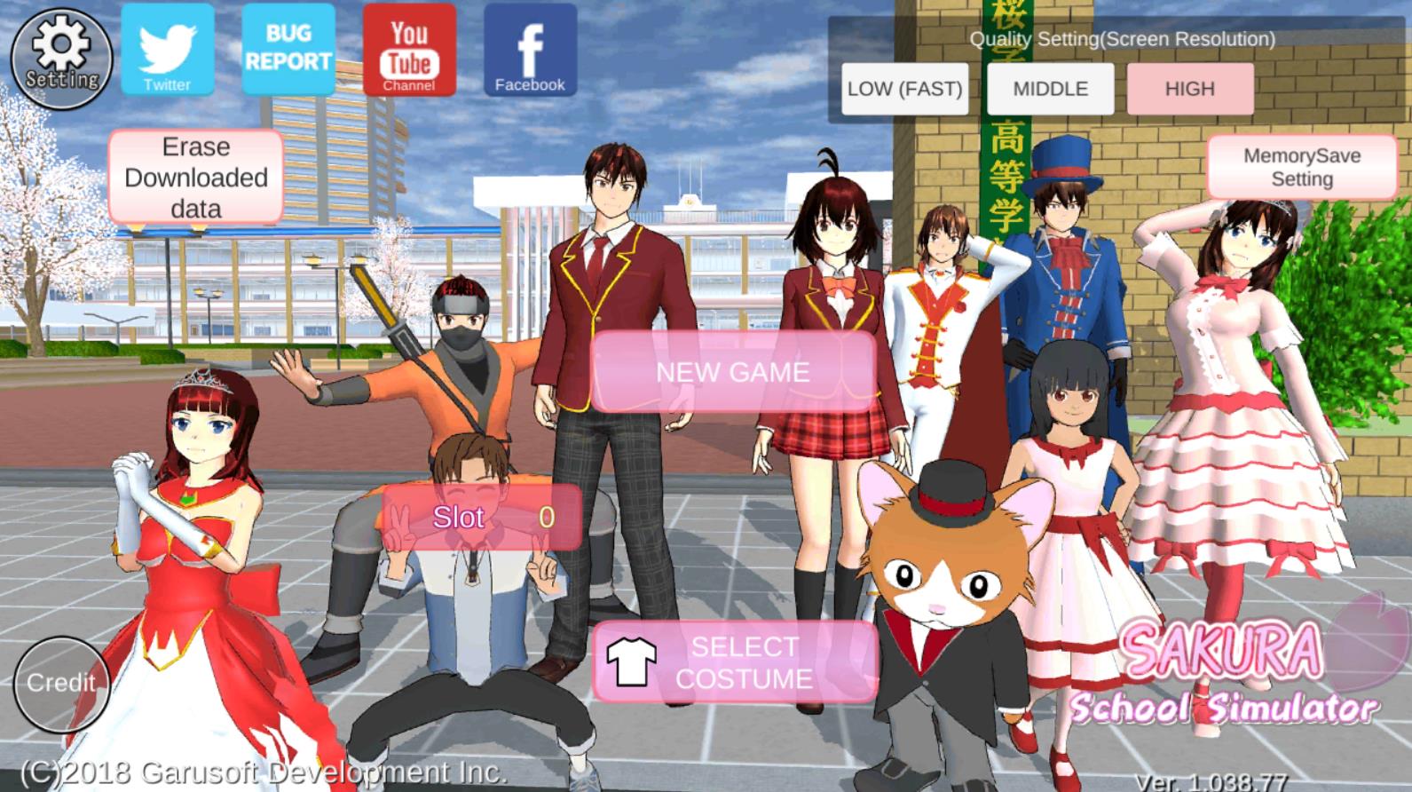 SAKURA SchoolSimulator v1.045.17 官方正版