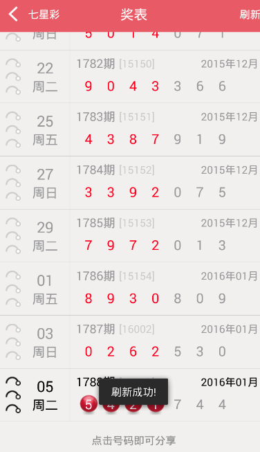 小辣椒够力七星彩排列五奖表助手下载 v2.3.46 安卓版